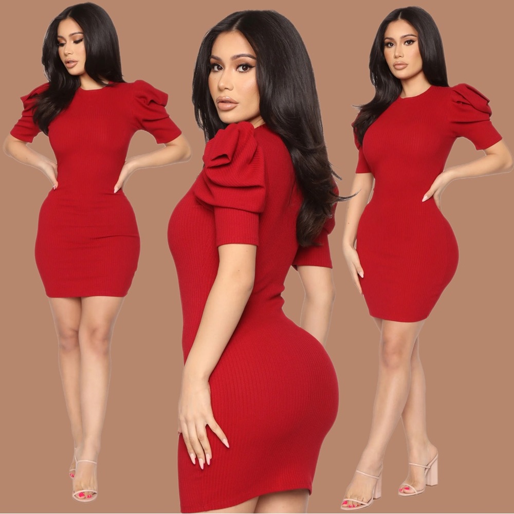 Pure & Sweet Mini Dress | Red